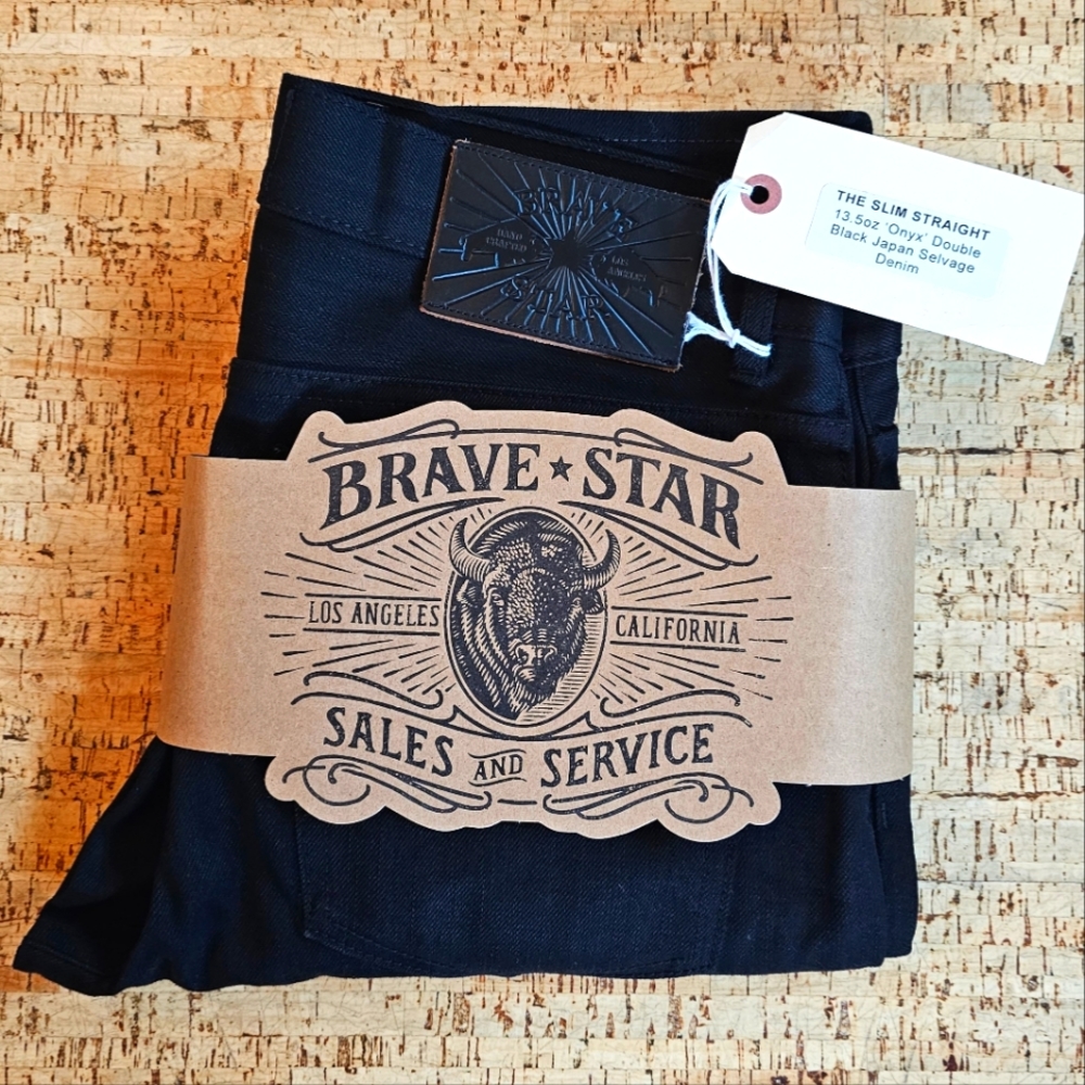 Brave Star Selvage - 13.5 oz Onyx Double Black EUC